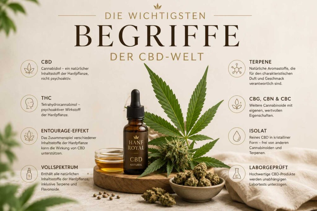 Die wichtigsten Bergriffe der CBD Welt