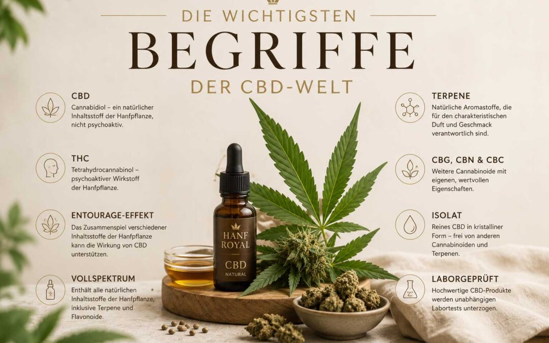 Die wichtigsten Bergriffe der CBD Welt